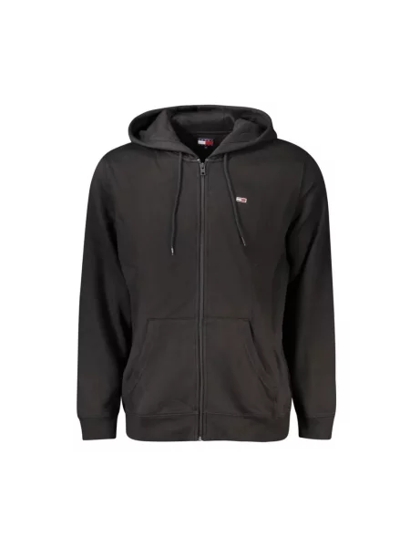 Tommy Jeans Bluza Rozpinana schwarz czarna