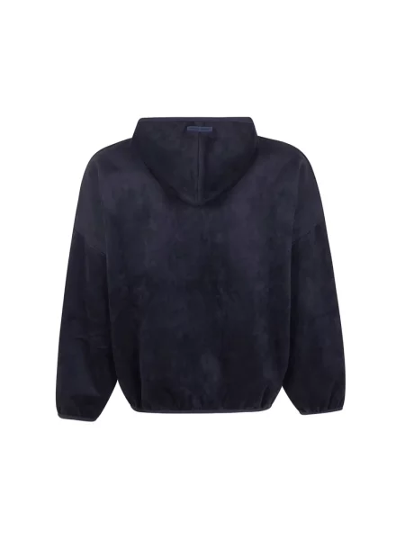 Bluza z kapturem Fear Of God zamszowa czarna