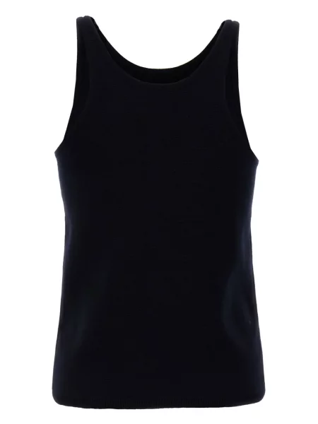 Top Max Mara de lână albastru