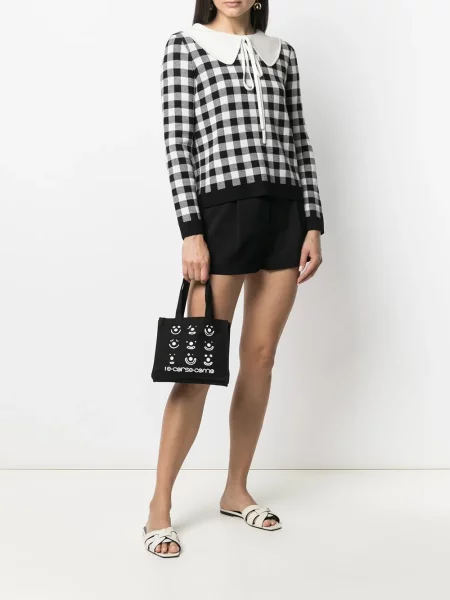 Geantă shopper 10 Corso Como cu imagine negru