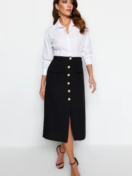 Fustă Trendyol negru