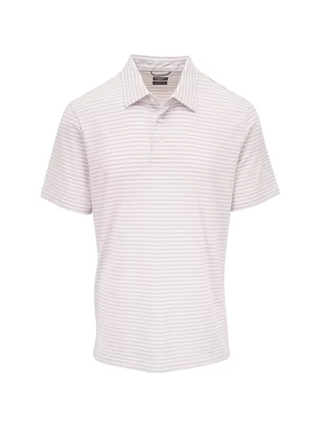 Tricou polo Faherty cu dungi violet