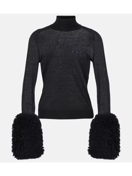 Heláncă Alaïa de lână negru