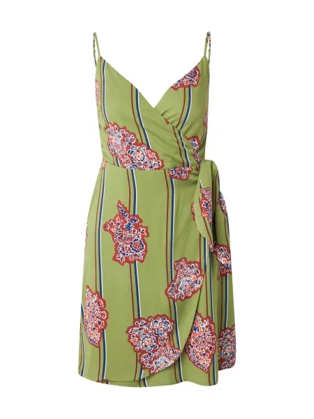 ONLY Rochie de vară ONLALMA albastru închis / oliv / verde stuf / ruginiu roșu
