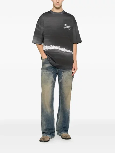 Tricou Amiri cu imagine gri