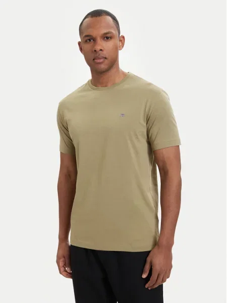 Gant T-Shirt Shield  ciemny zielony