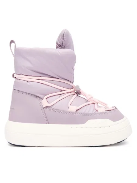 Μπότες Χιονιού Moon Boot Jr Park lace Mid S ροζ
