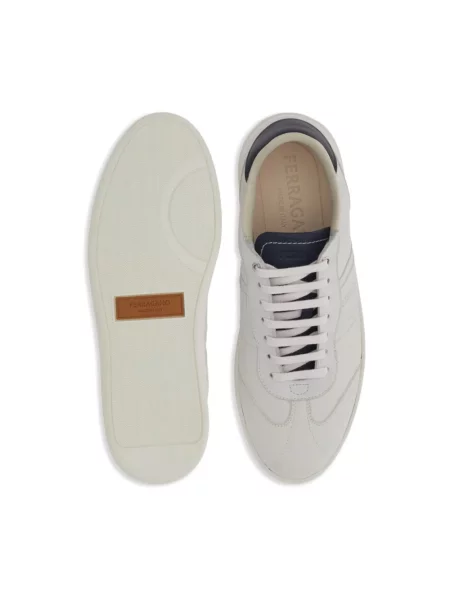 Sneakersy Salvatore Ferragamo skórzane białe