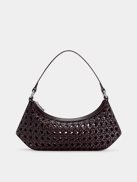 Кожаная сумка Jw Pei бордовая