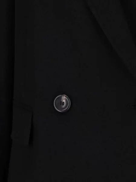 Geacă Max Mara de lână cu două rânduri de nasturi negru