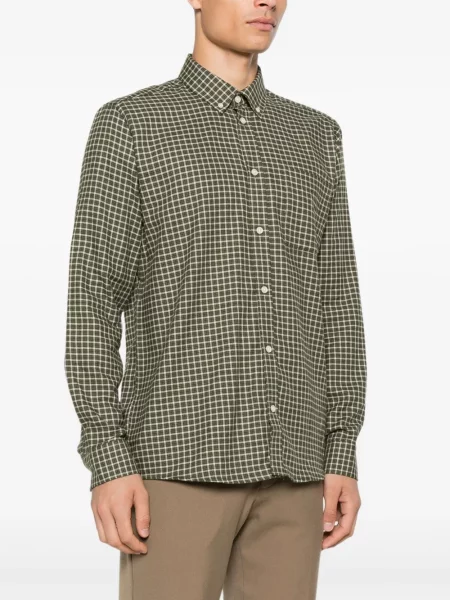 Kostkovaná flanelová košile Les Deux zelená