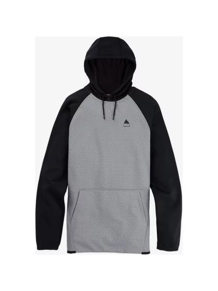 Wodoodporna bluza z kapturem Burton Crown w kolorze szaro-czarnym S szara