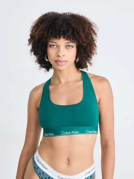 Calvin Klein Underwear podprsenka s bavlnou zelená