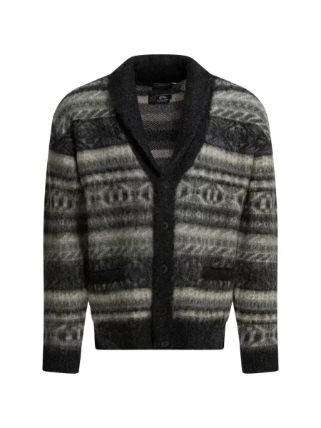 Cardigan Beams Plus cu decolteu în V gri