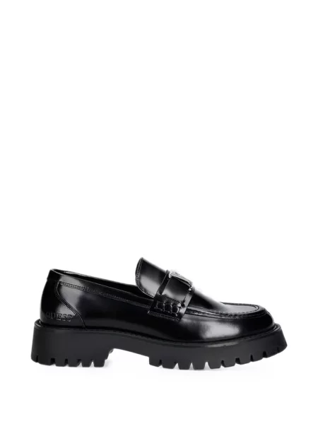 Pantofi loafer Guess cu autograf negru