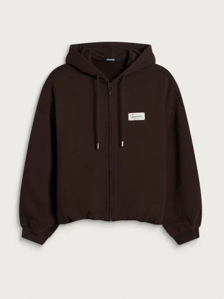 Bluza z kapturem Jacquemus brązowa