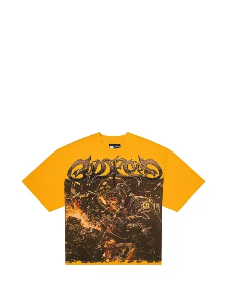 Tricou Godspeed cu imagine galben