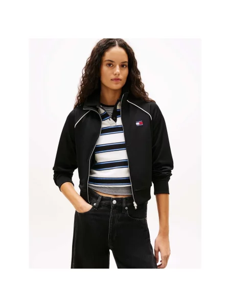 Tommy Jeans bluză negru