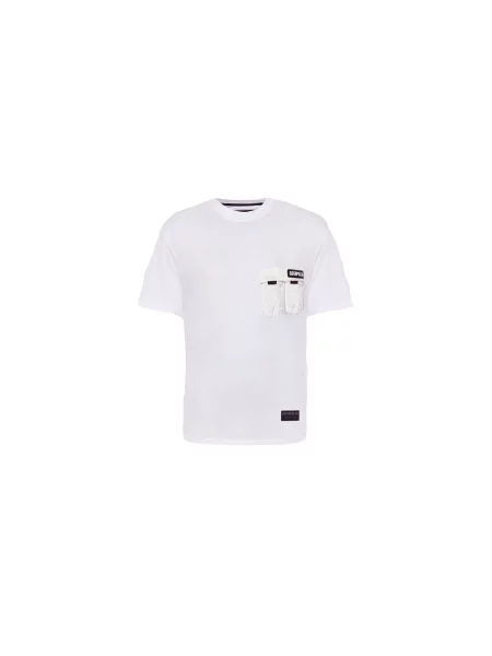 Caterpillar Multipocket T-Shirt White Mężczyźni Koszulki Caterpillar Size: L biały