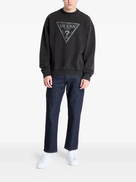 Hanorac Guess cu imagine negru