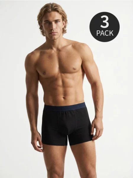 Sinsay boxerky 3 pack černá