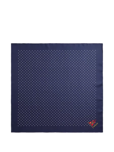 Μεταξωτό καρό polo Polo Ralph Lauren με αυτόγραφο μαύρο