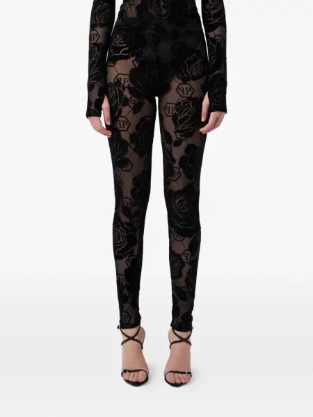 Leggings Philipp Plein negru