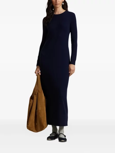 Căciulă Polo Ralph Lauren cu broderie tricotate de costum albastru