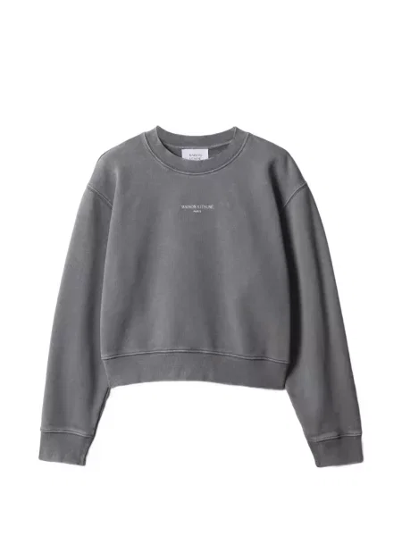 Decupat hanorac Maison Kitsune gri