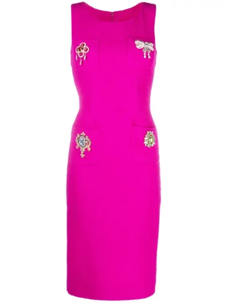 Rochie midi Moschino cu aplicații