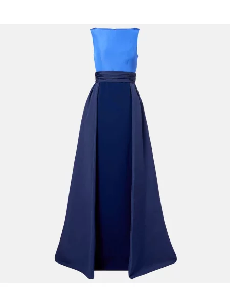 Rochie Carolina Herrera de mătase albastru