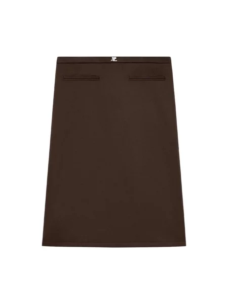 Spódnica mini Courreges brązowa
