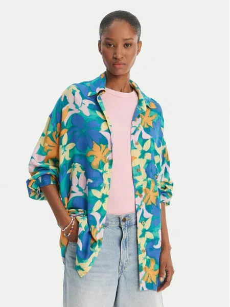 Billabong Cămașă Summer Love Oversize albastru
