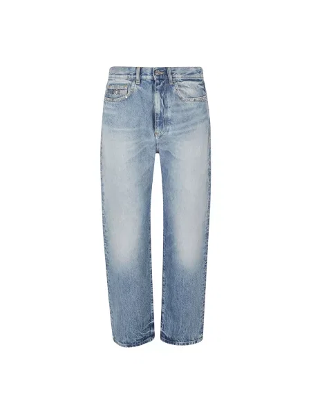 Jeansy Versace z ćwiekami niebieskie