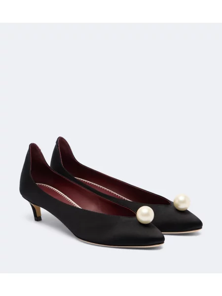 Pantofi cu toc Magda Butrym din satin negru