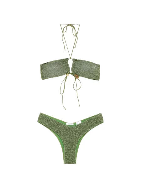 Bikini Oseree cu strasuri verde