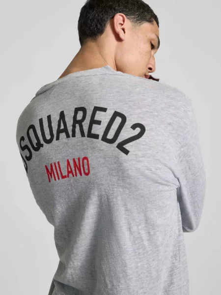 Bluza z prążkowanymi wykończeniami Dsquared2