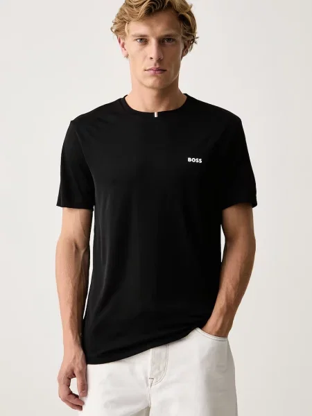 BOSS Green tricou pentru bărbați TS_TOC Game negru