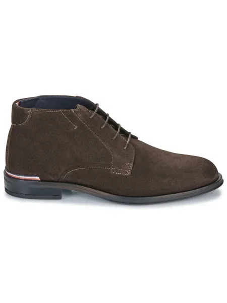 Pantofi Tommy Hilfiger din piele de căprioară maro