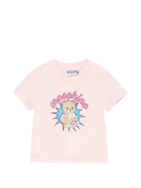 Koszulka dziecięca Moschino różowa