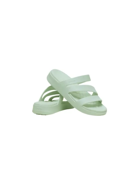 Papuci Crocs cu bretele verde