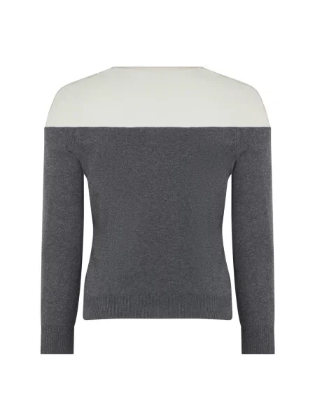 Dzianinowy kardigan Mm6 Maison Margiela szary
