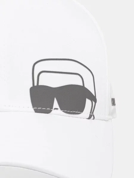 Karl Lagerfeld czapka z daszkiem biała