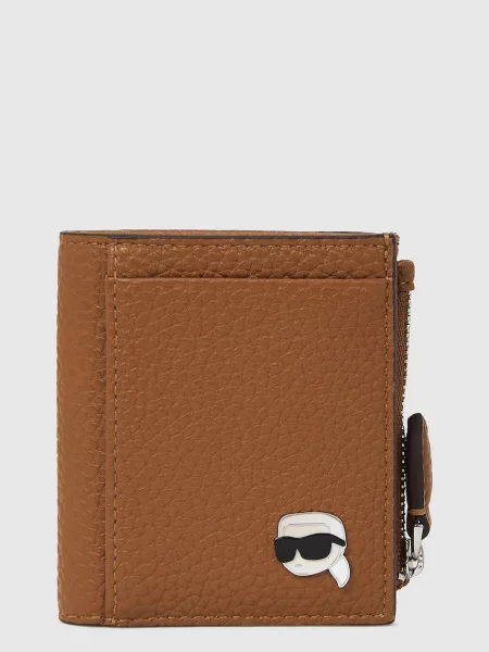 Портмоне Karl Lagerfeld IKON кафяво