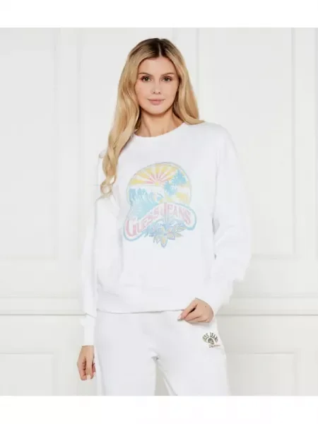 Guess Jeans Pulóver SUNSET | Oversize fit fehér