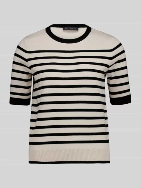 Sweter w kroju regular fit z mieszanki z rękawem o dł. Betty Barclay czarny