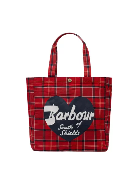 Barbour torebka shopper czerwona