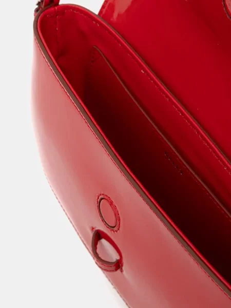 Кожаная сумка Bally красная