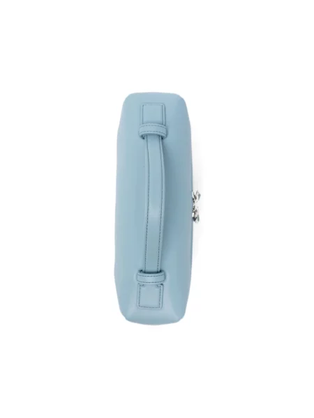 Emporio Armani torebka crossbody skórzana niebieska