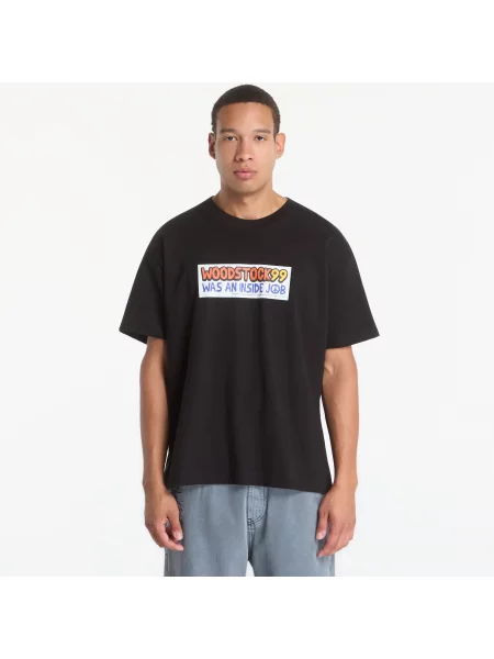 Tricou PLEASURES Inside Job T-Shirt Black L negru